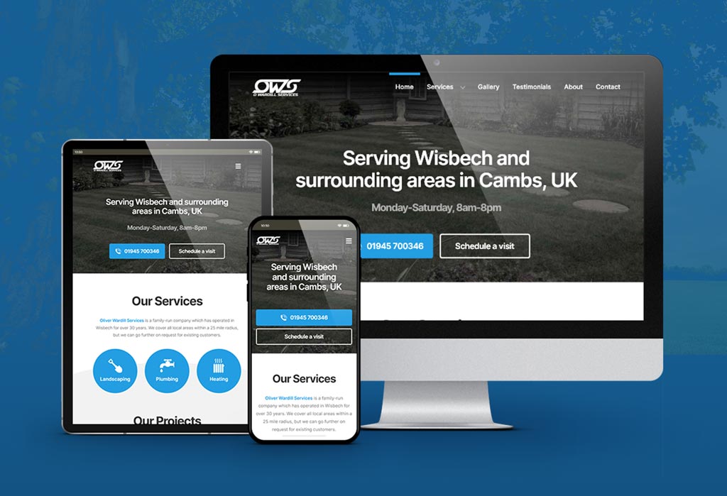 Oliver Wardill Services website