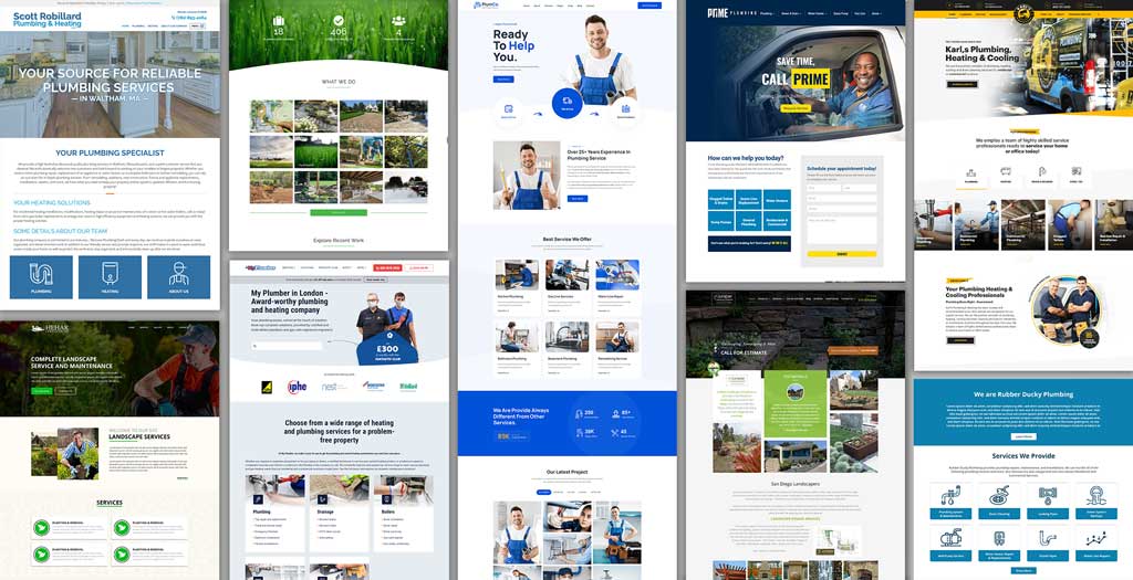 Domain research 'moodboard' for Oliver Wardill Services
